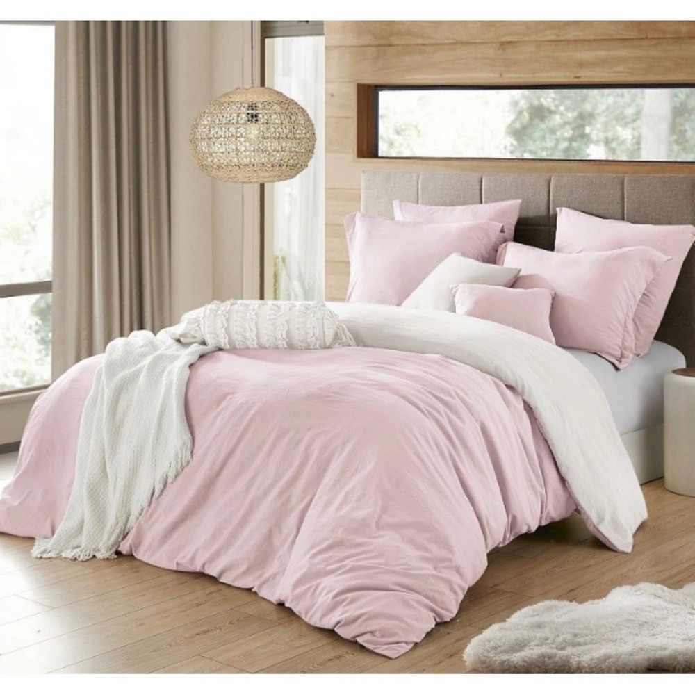 Swift Home Microfiber Washed Crinkle Duvet Cover 2-piece Twin/Twin XL